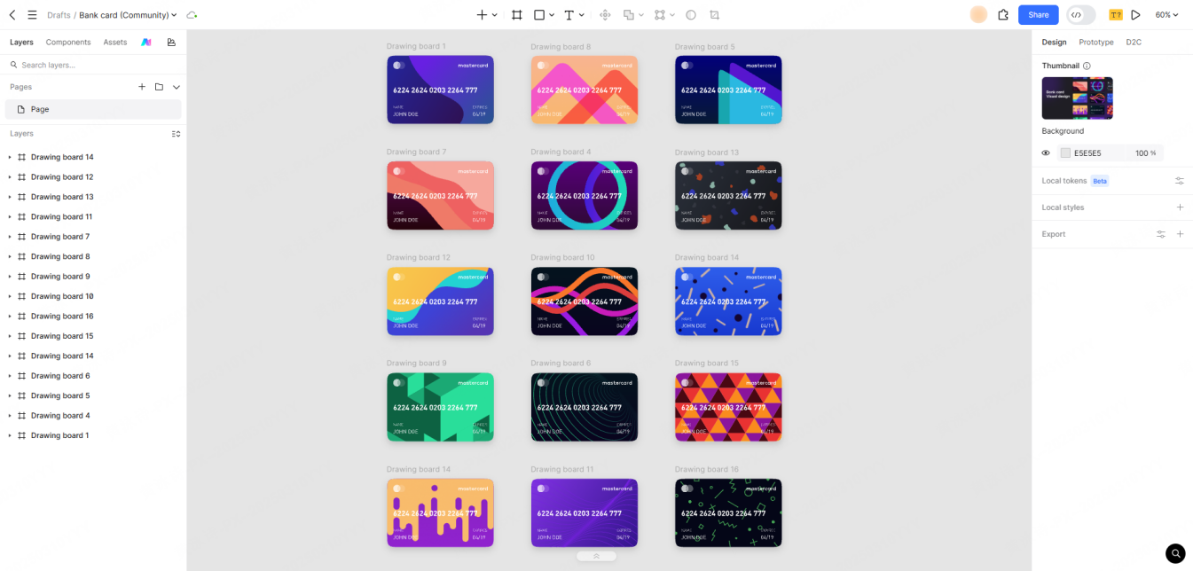 business card size