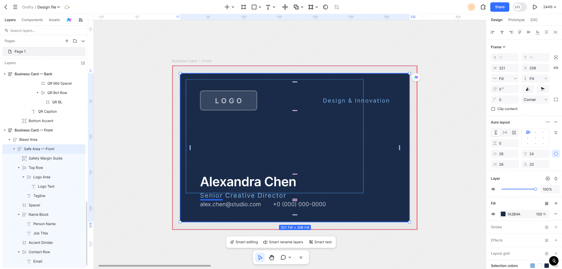 business card design​