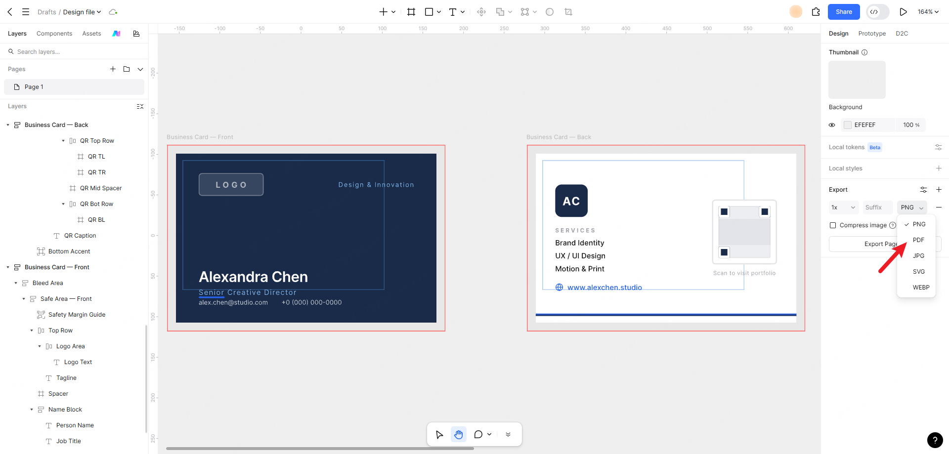 business card design​