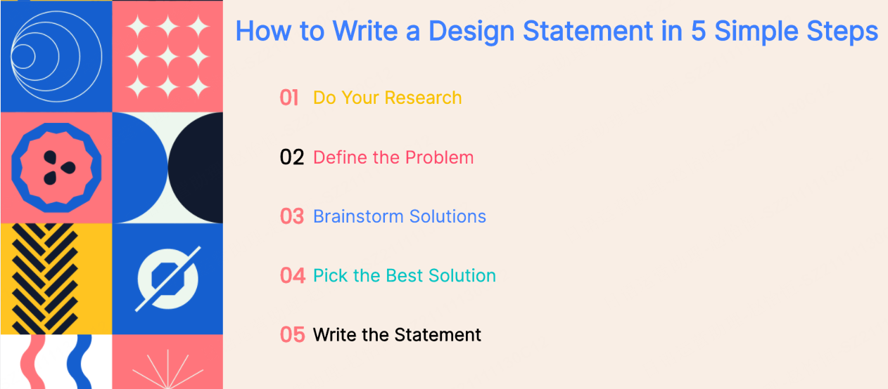 how to write a design statement