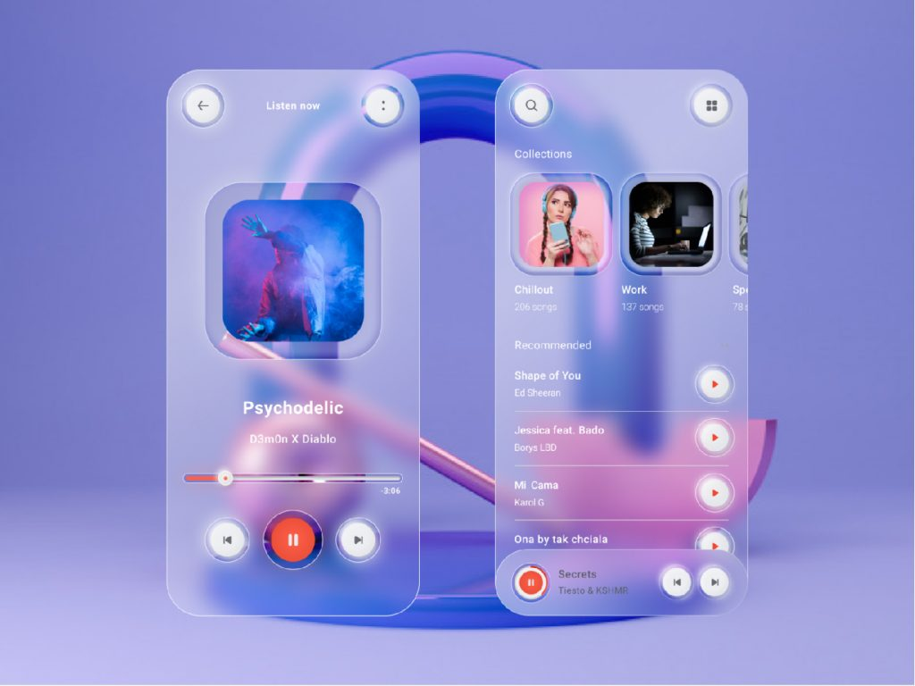 стекломорфизм-пользовательский-интерфейс-дизайн-тенденции